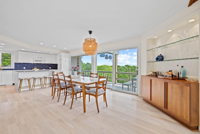 70 Prospect Hill Rd, Groton, CT 06340 - dining room with light wood-style flooring and recessed lighting
