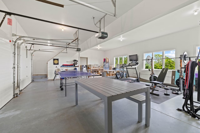 70 Prospect Hill Rd, Groton, CT 06340 - playroom featuring concrete flooring and a garage