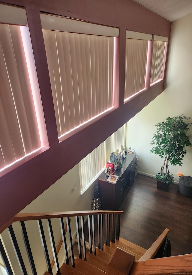 280 Brittany Farms Rd Apt C, New Britain, CT 06053 - stairs featuring wood finished floors and baseboards