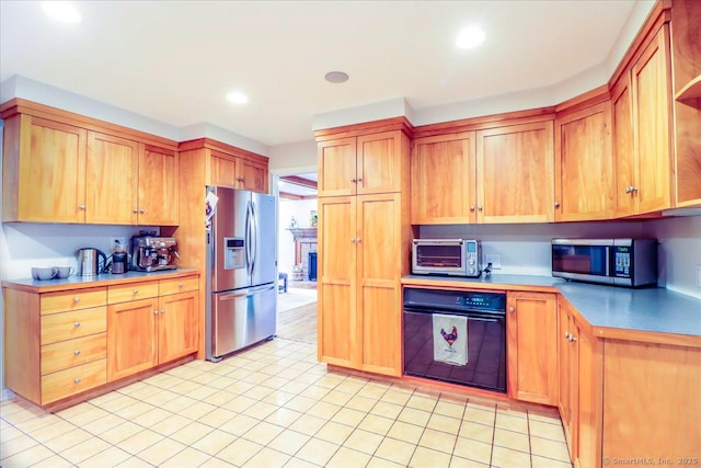 11 Wendover Rd, Newtown, CT 06470 - kitchen featuring appliances with stainless steel finishes, recessed lighting, light countertops, and light tile patterned floors