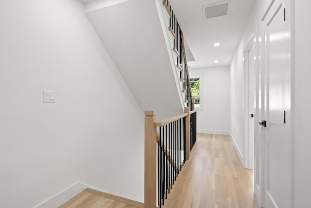 26 Homestead Ln Unit B, Greenwich, CT 06831 - corridor featuring light wood finished floors, baseboards, and recessed lighting