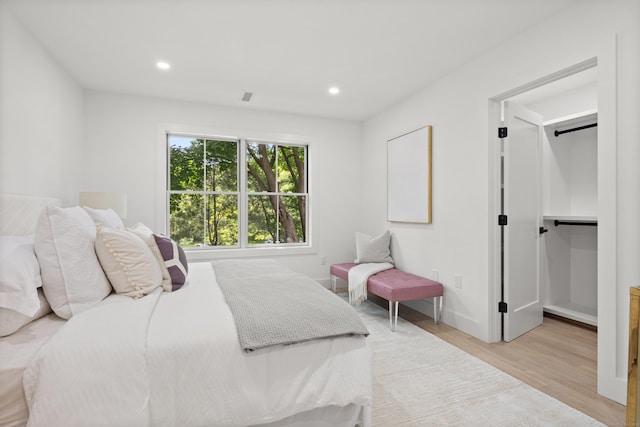 26 Homestead Ln Unit B, Greenwich, CT 06831 - bedroom featuring light wood finished floors, recessed lighting, and baseboards