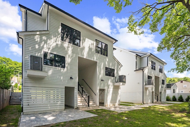 26 Homestead Ln Unit B, Greenwich, CT 06831 - back of house featuring stairway and a patio