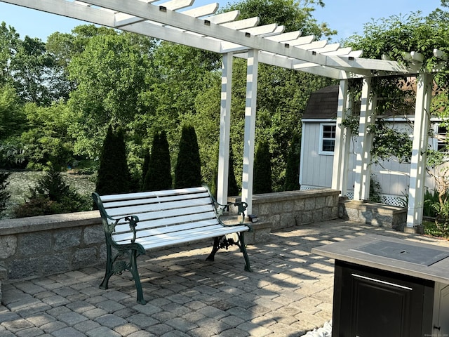 29 Swift St, Branford, CT 06405 - view of patio featuring a pergola