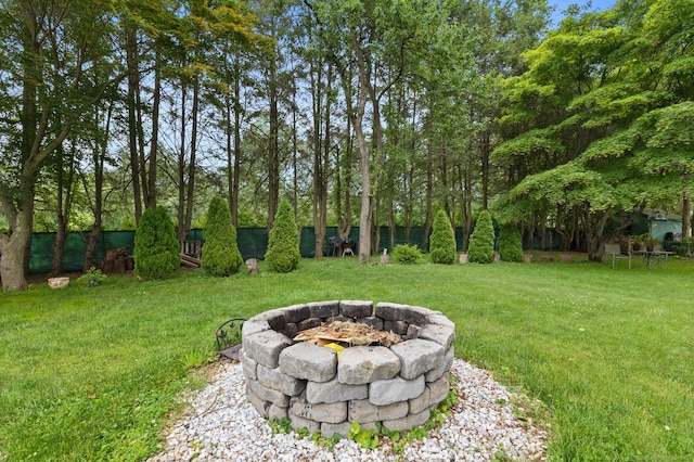 20 Marlin Rd, New Britain, CT 06053 - view of yard featuring a fire pit