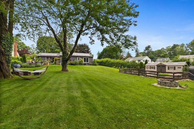 20 Marlin Rd, New Britain, CT 06053 - view of yard with a fire pit
