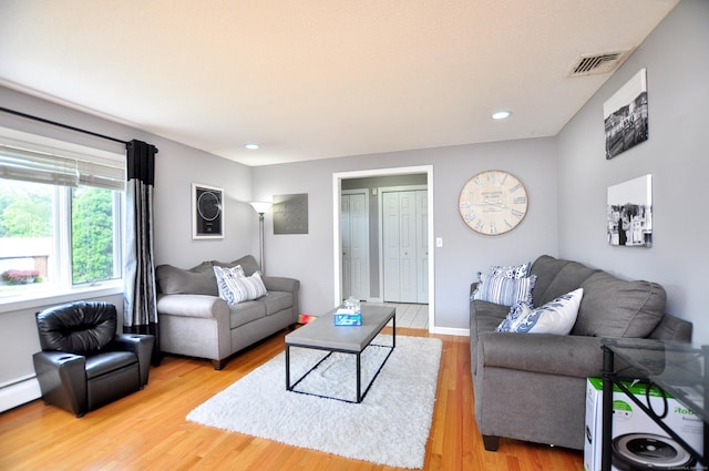 59 Settlers Knl, Newington, CT 06111 - living area featuring light wood-style flooring, recessed lighting, and baseboards
