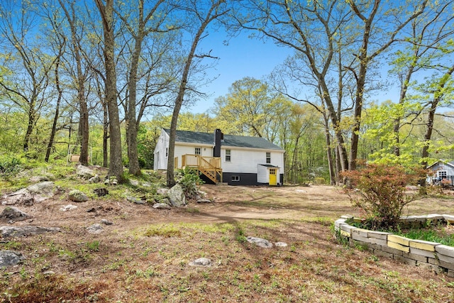 380 Pumpkin Hill Rd, Ledyard, CT 06339 - view of yard with a deck