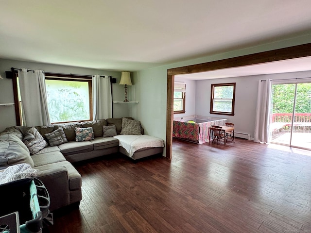83 Shingle Mill Rd, Harwinton, CT 06791 - living area with dark wood-style flooring