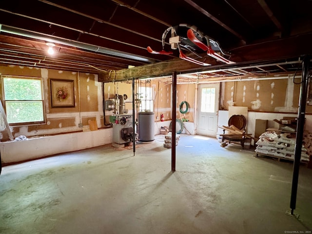 83 Shingle Mill Rd, Harwinton, CT 06791 - basement with water heater and a heating unit