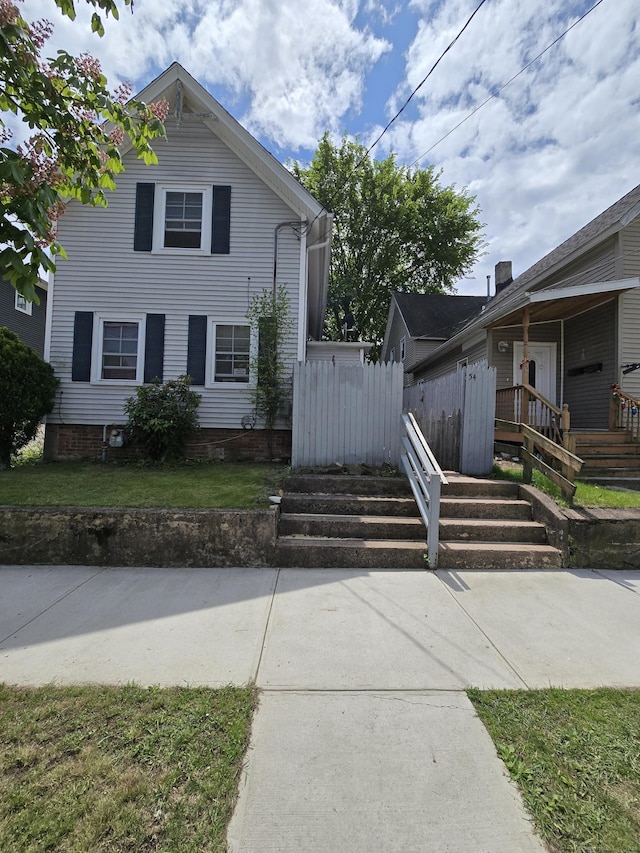 54 Lombard St, New Haven, CT 06513 - view of front of home featuring covered porch