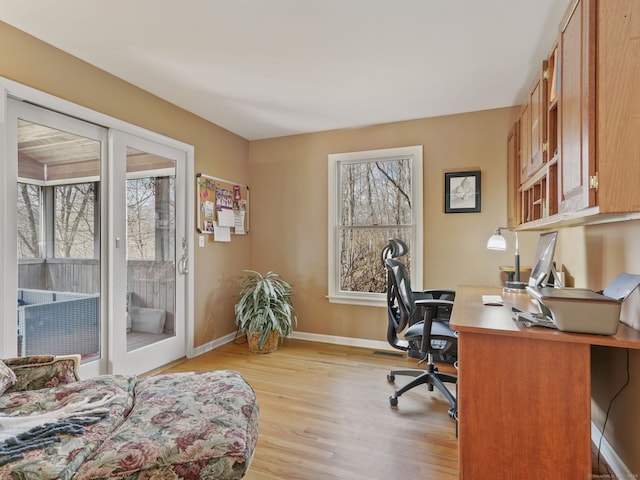 235 Lonetown Rd, Redding, CT 06896 - office featuring light wood-style floors and baseboards