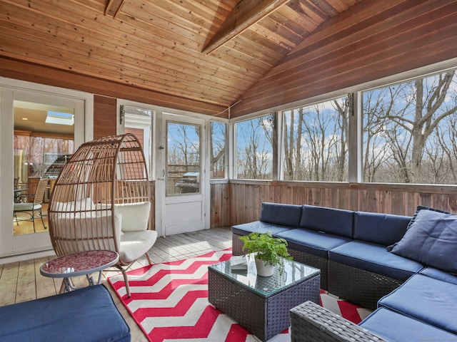 235 Lonetown Rd, Redding, CT 06896 - sunroom featuring outdoor lounge area