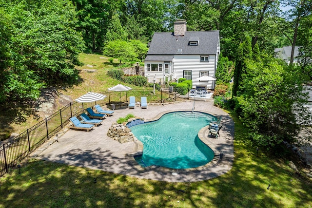 77 Crest Rd, Middlebury, CT 06762 - view of pool with a patio area