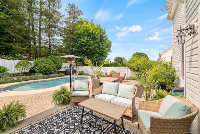 55 Perry Ln, Stratford, CT 06614 - fenced backyard featuring a patio and an outdoor living space