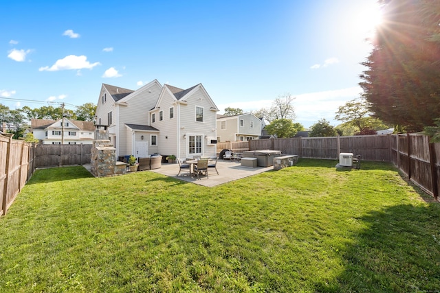 334 W Ave, Darien, CT 06820 - rear view of property with an outdoor living space and a patio area