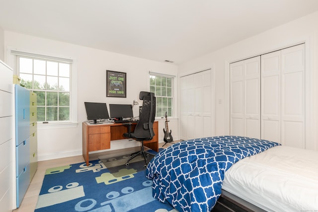 3 Mountaincrest Dr, Cheshire, CT 06410 - bedroom with two closets, baseboards, and wood finished floors