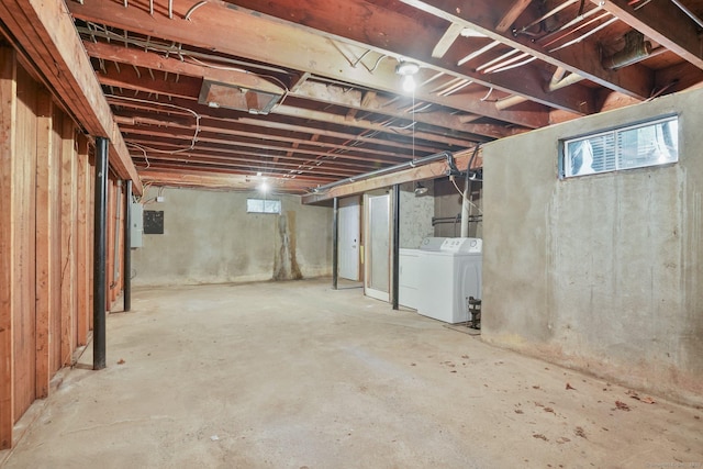 86 Rice Rd, Meriden, CT 06450 - basement with washer and clothes dryer