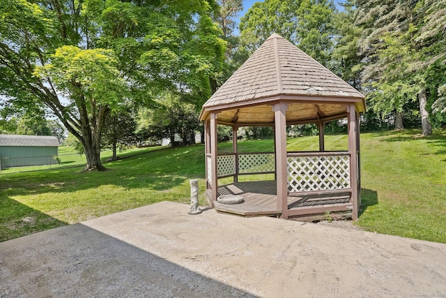 86 Rice Rd, Meriden, CT 06450 - view of patio / terrace featuring a gazebo