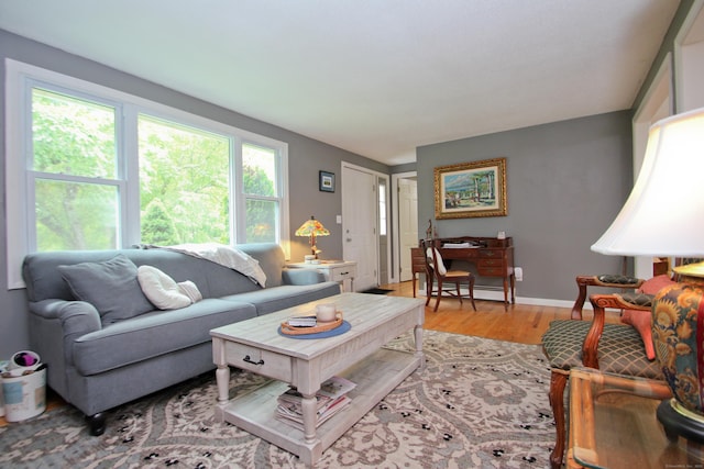 1 Deerfield Rd, Enfield, CT 06010 - living area with light wood-type flooring and baseboard heating