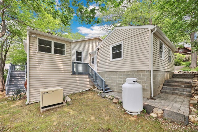 60 Indian Spring Rd, Woodstock, CT 06281 - rear view of house featuring stairs