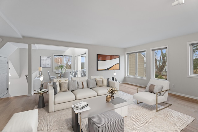 80 Seaview Ter Unit 12, Guilford, CT 06437 - living area featuring wood finished floors and baseboards