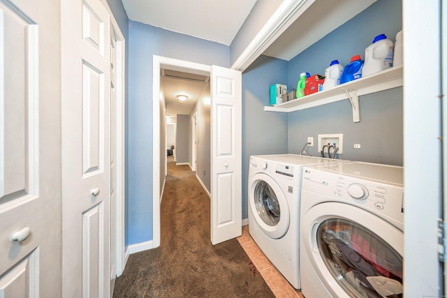 280 Ridgefield Ave, Waterbury, CT 06705 - laundry room with washer and clothes dryer, carpet floors, and baseboards