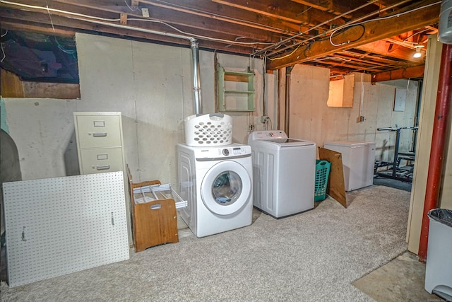 49 Hintz Dr, Wallingford, CT 06492 - washroom with separate washer and dryer and carpet floors