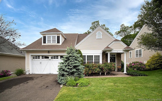 3 Timberland Way Unit 3, Beacon Falls, CT 06403 - view of front of property with a garage, driveway, a front yard, and roof with shingles