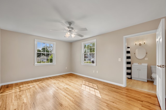 170 Morningside Dr E, Bristol, CT 06010 - spare room featuring healthy amount of natural light, a ceiling fan, and light wood-style flooring