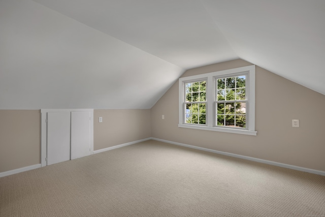 170 Morningside Dr E, Bristol, CT 06010 - additional living space with carpet flooring, baseboards, and vaulted ceiling