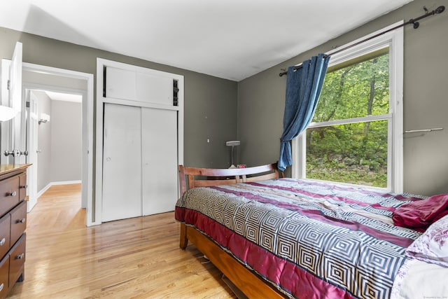 23 Rockmeadow Rd, Norwalk, CT 06850 - bedroom with light wood-type flooring and a closet