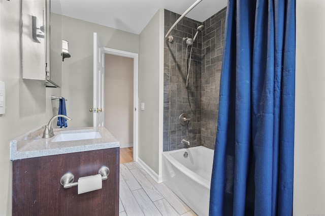 23 Rockmeadow Rd, Norwalk, CT 06850 - full bathroom with shower / bath combo, vanity, and baseboards