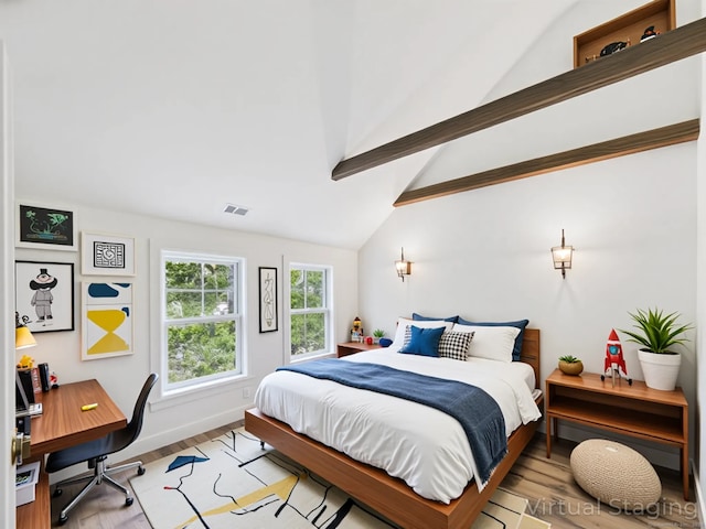 153 Valley Forge Rd, Weston, CT 06883 - bedroom with light wood-style flooring, an office area, and baseboards