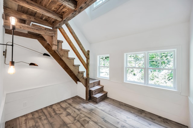 153 Valley Forge Rd, Weston, CT 06883 - staircase with wood-type flooring
