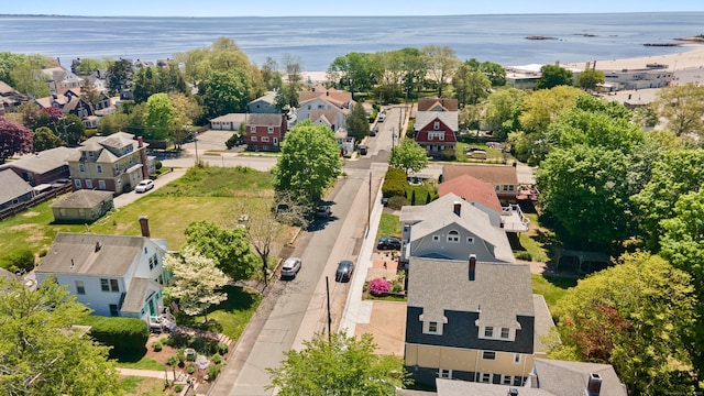46 Park St, New London, CT 06320 - aerial view of residential area with a nearby body of water