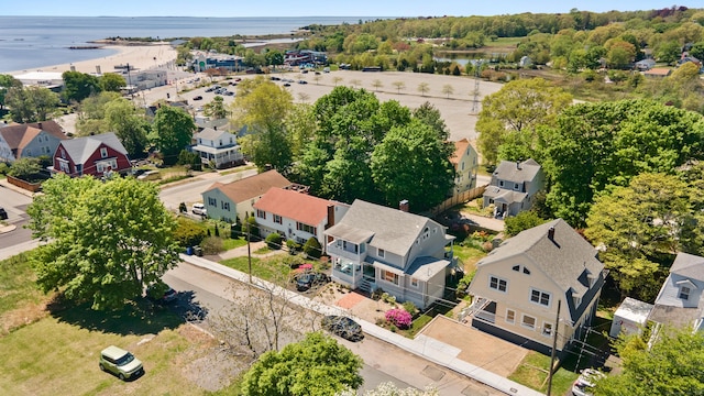 46 Park St, New London, CT 06320 - aerial perspective of suburban area with a large body of water