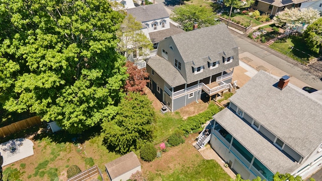 46 Park St, New London, CT 06320 - aerial perspective of suburban area