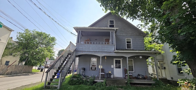 48 Brookside Ave, Torrington, CT 06790 - view of front of property with stairway and a porch