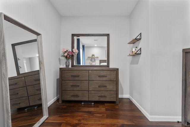 92 Lafayette St Apt 5, Stamford, CT 06902 - bedroom featuring dark wood-style flooring and baseboards