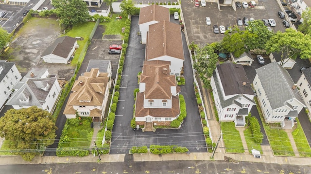 92 Lafayette St Apt 5, Stamford, CT 06902 - aerial perspective of suburban area with property parcel outlined