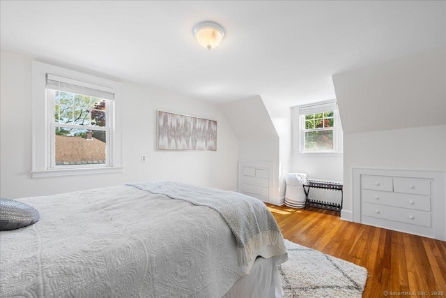 17 Wild Rose Pl, Waterford, CT 06385 - bedroom with wood finished floors and lofted ceiling