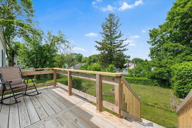 17 Wild Rose Pl, Waterford, CT 06385 - wooden terrace featuring a yard