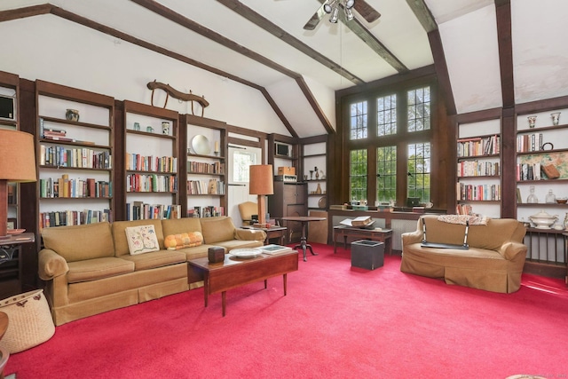 12 Lords Hwy E, Weston, CT 06883 - sitting room with carpet and a ceiling fan
