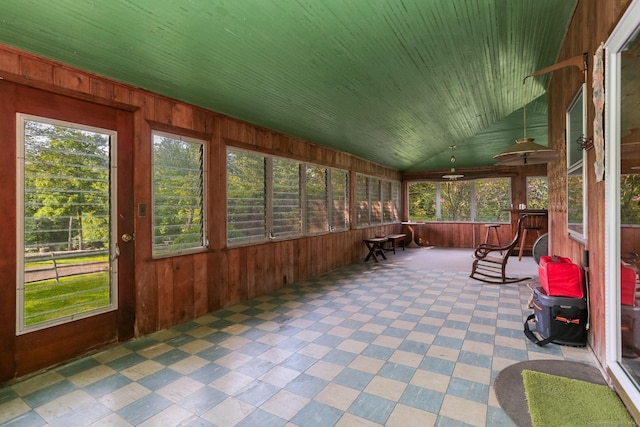 12 Lords Hwy E, Weston, CT 06883 - sunroom featuring wooden walls and lofted ceiling