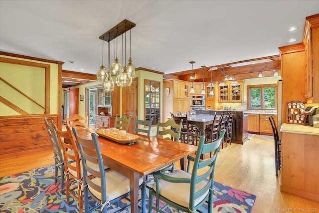 45 Snell Rd, Middlefield, CT 06422 - dining room featuring light wood-style floors, recessed lighting, and ornamental molding