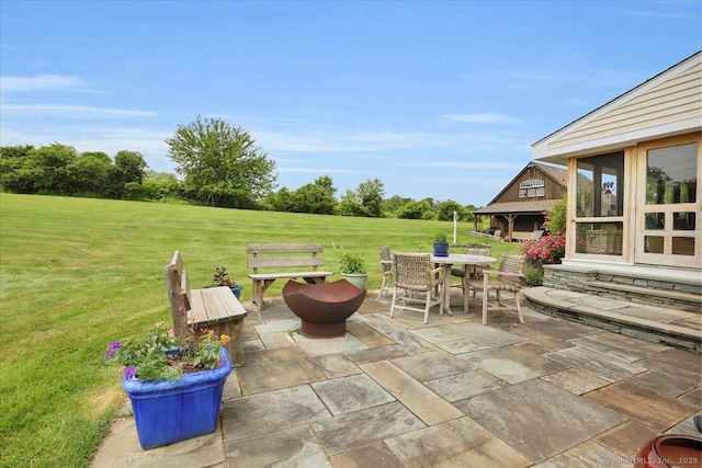 45 Snell Rd, Middlefield, CT 06422 - view of patio with outdoor dining area