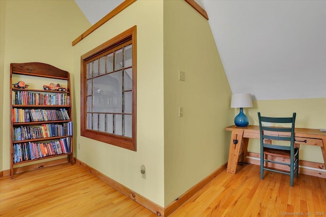 45 Snell Rd, Middlefield, CT 06422 - corridor featuring vaulted ceiling and wood finished floors