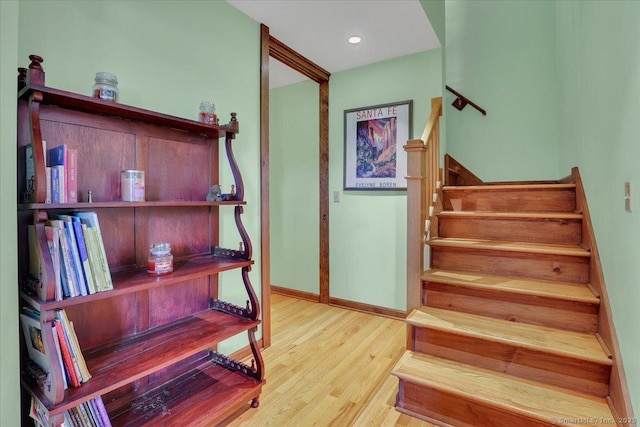 45 Snell Rd, Middlefield, CT 06422 - staircase with wood finished floors and baseboards