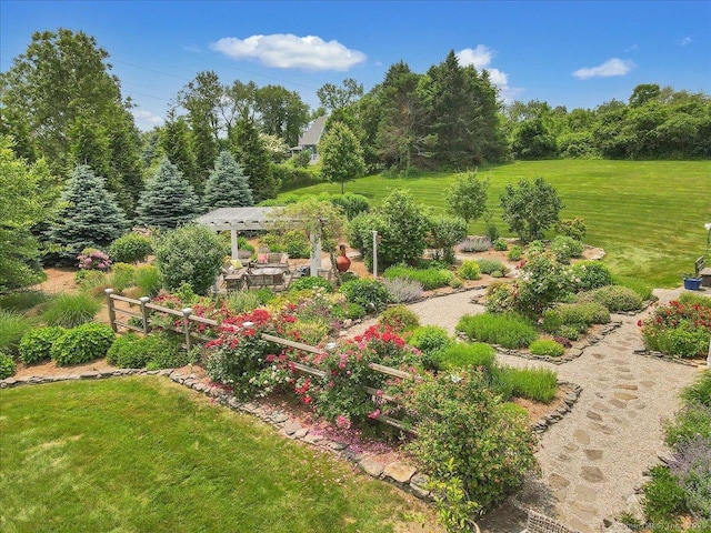 45 Snell Rd, Middlefield, CT 06422 - view of green lawn featuring a pergola
